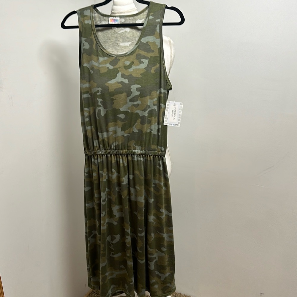Camo print Tank dress
